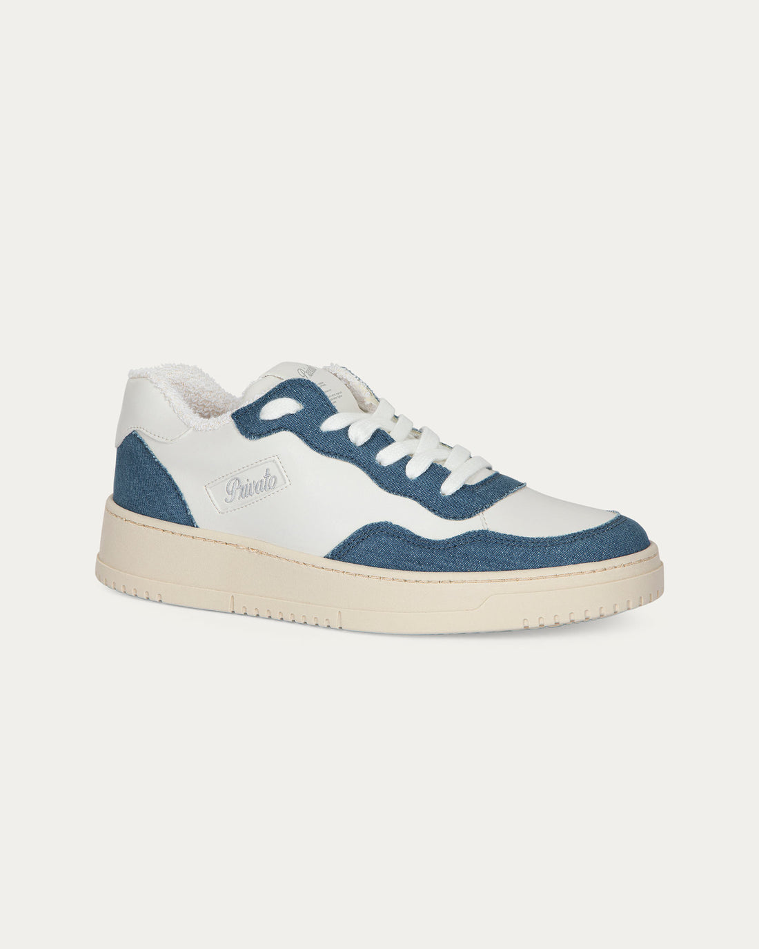 Sneakers Lauren bianco jeans, vegane ecologiche